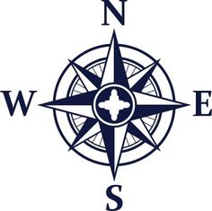 236x235 Black Compass Rose Isolated On White