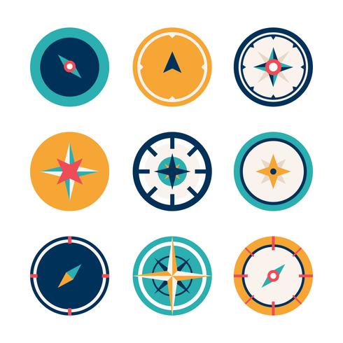 490x490 Compass Vector Illustration