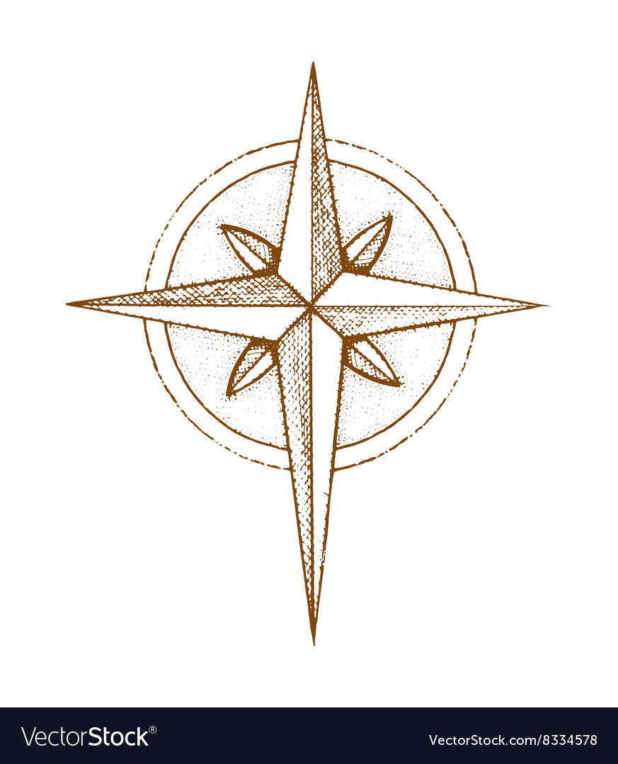 873x1080 Drawn Compass Vector