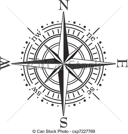 449x470 Vector Black Compass.