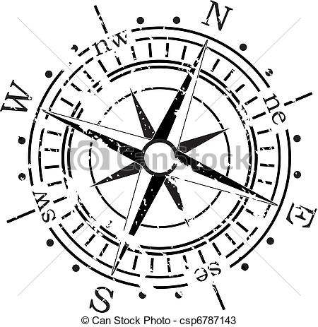 450x463 Grunge Vector Compass Vectors