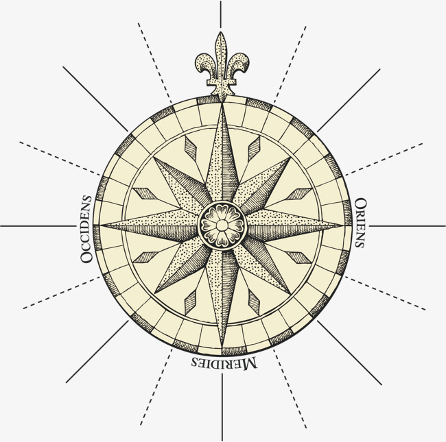 650x645 Compass Vector, Compass, Retro, Black And White Png And Vector For