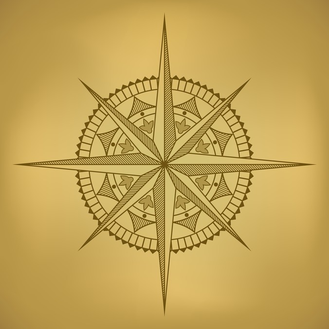 676x676 Old Map And Compass Vector 2 Free Vectors Ui Download