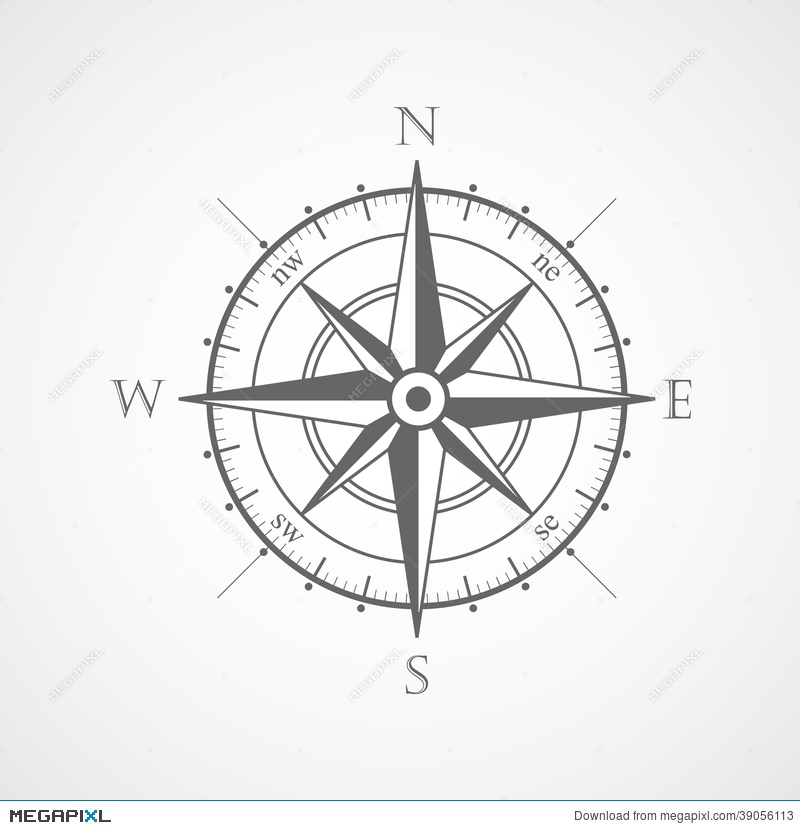 800x830 Wind Rose Compass Vector Symbol Illustration 39056113