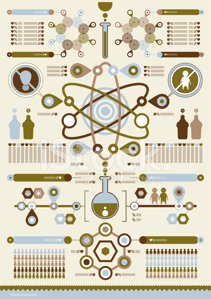 724x1024 Science Vector Complex Infographics Stock Vector