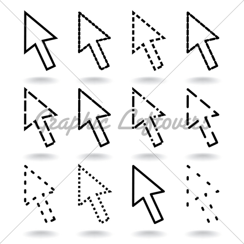 500x500 Computer Arrow Gl Stock Images