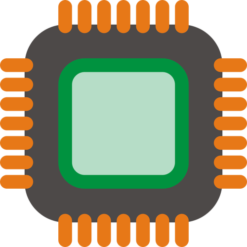 500x500 Generic Computer Chip Vector Image Public Domain Vectors