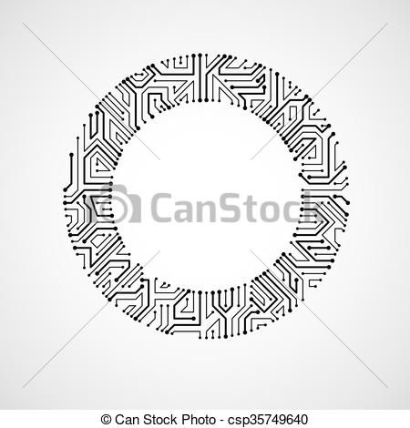 450x470 Eps Vector Of Vector Abstract Computer Circuit Board Illustration