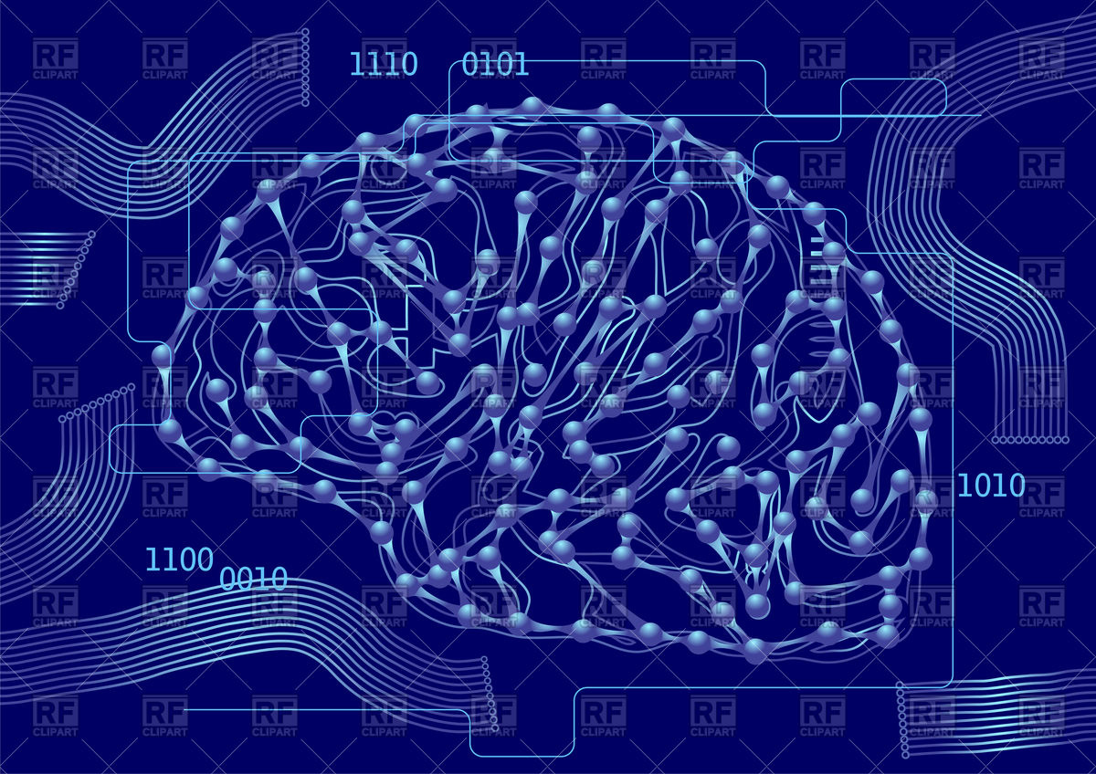 1200x848 Brain As Computer Circuit Board Vector Image Vector Artwork Of