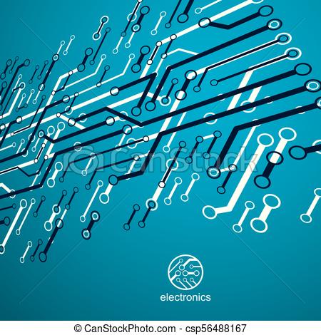 450x470 Vector Abstract Computer Circuit Board Illustration, Technology