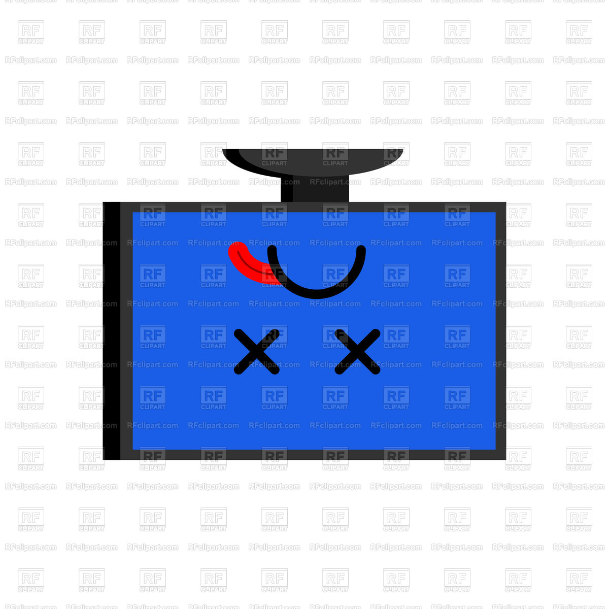 1200x1200 Dead Computer Icon Vector Image Vector Artwork Of Technology