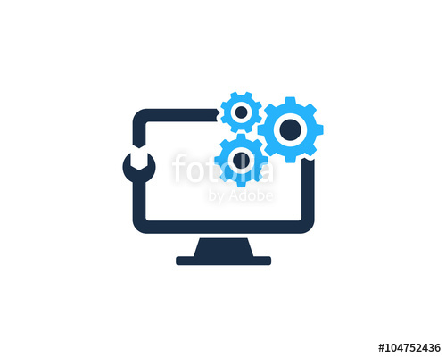 500x400 Computer Repair Logo Stock Image And Royalty Free Vector Files On