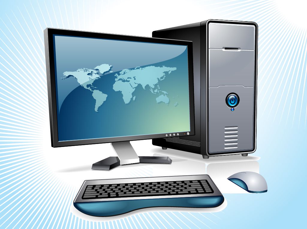 1024x765 Desktop Computer Vector Vector Art Amp Graphics