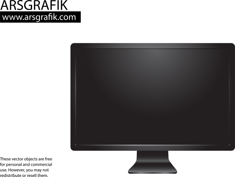 800x602 Desktop Monitor Vector