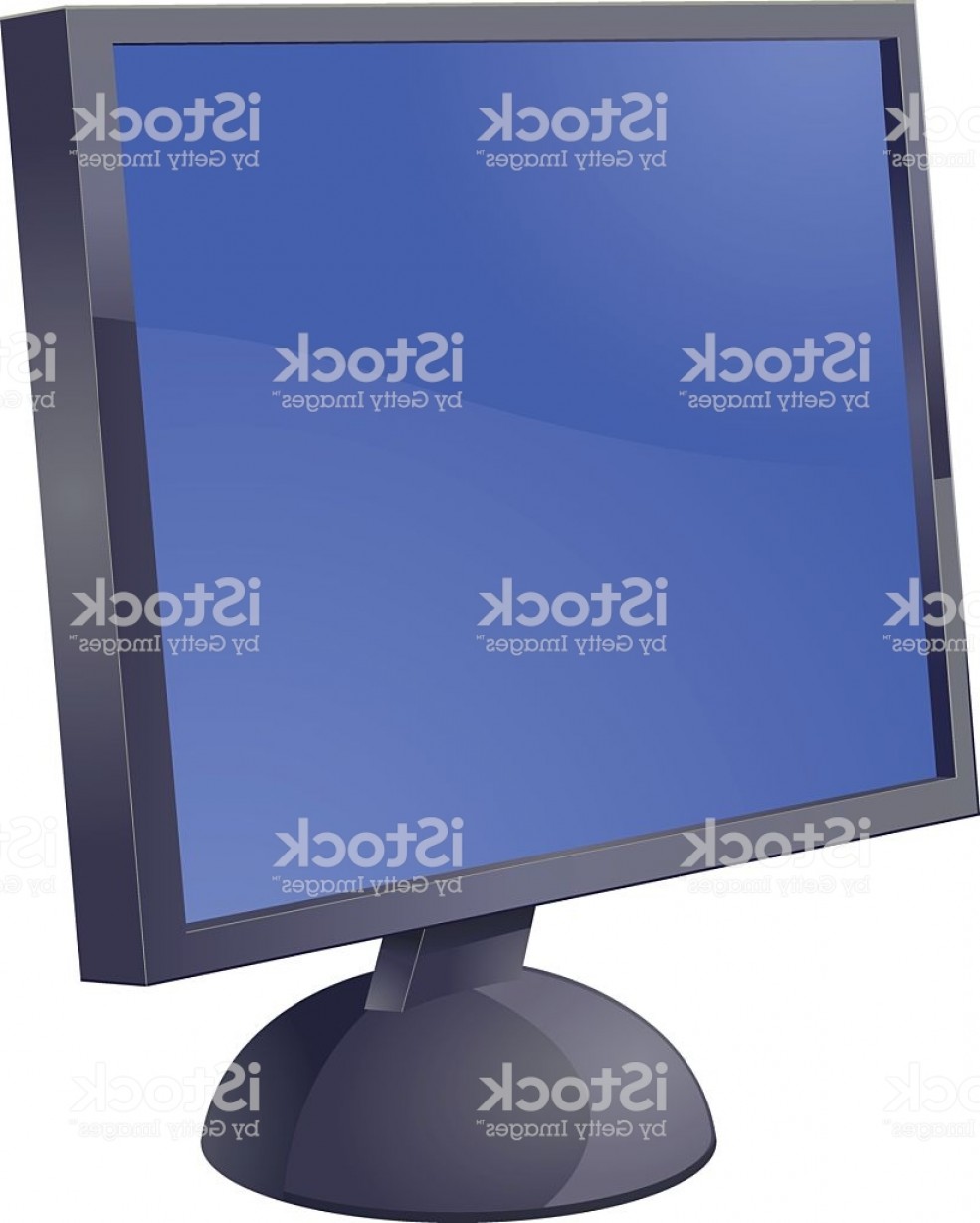 985x1228 Computer Lcd Monitor Vector Gm Orangiausa