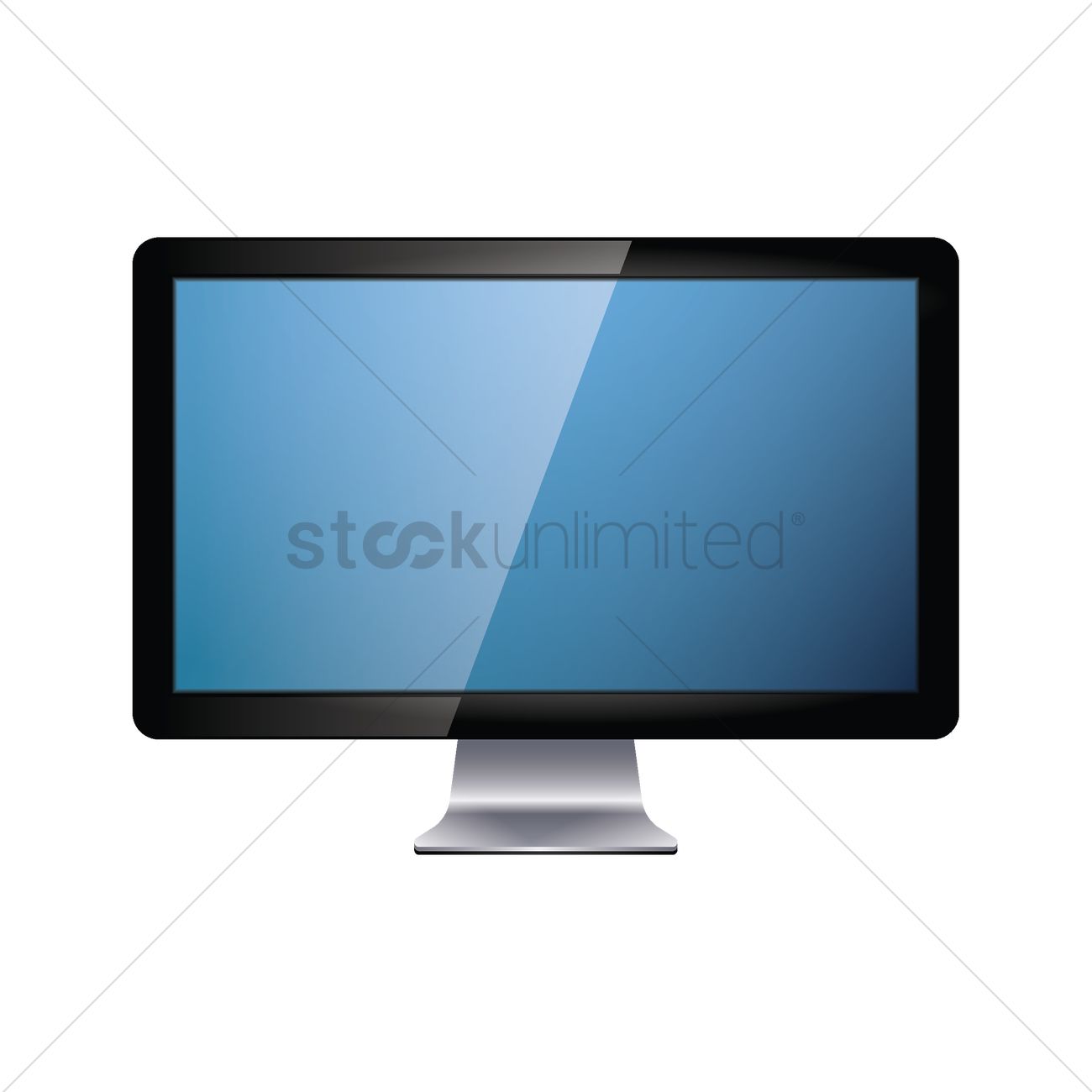 1300x1300 Computer Monitor Vector Image