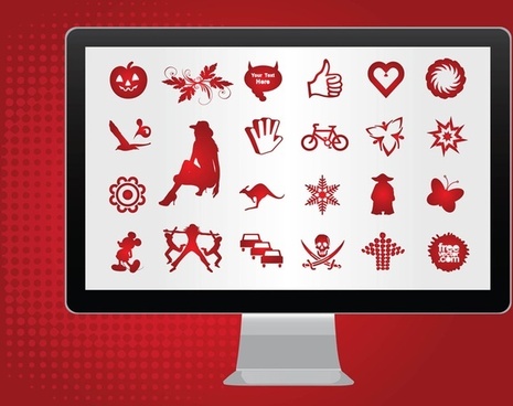 465x368 Retro Computer Vector Art Free Vector Download (218,059 Free