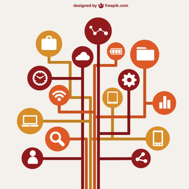 626x626 Computer Network Concept Infographic Vector Free Vector Download