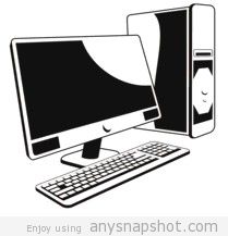 209x217 Computer Vector Art