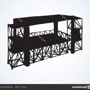 300x300 Stock Illustration Podium Concert Stage Vector Drawing Sohadacouri