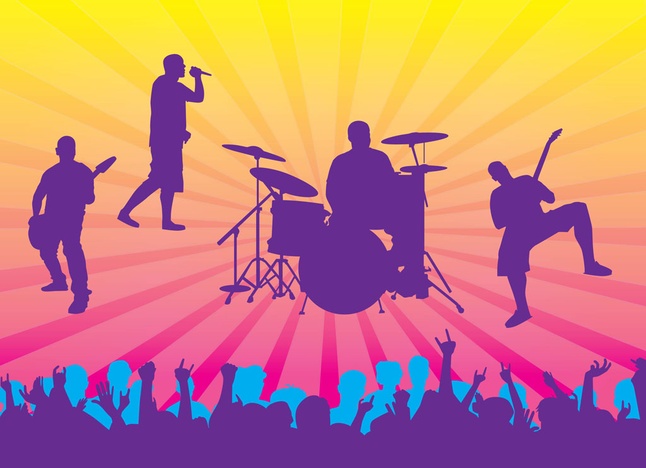646x468 Live Concert Vector Vector Free Download