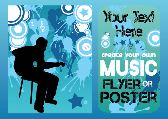 646x458 Music Concert Vector Template Vector Free Download