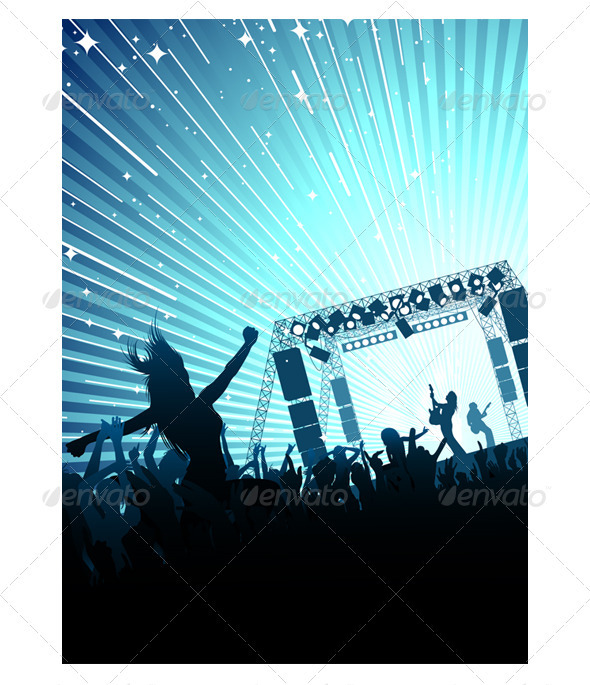 590x685 Vector Concert Crowd By Rocket400 Graphicriver