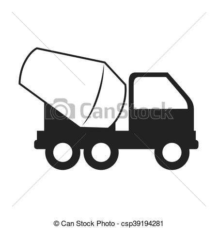 450x470 Concrete Mixer Truck Cement Icon Vector Graphic. Concrete Mixer