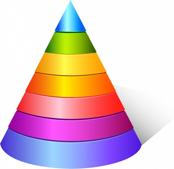 600x584 Layered Cone Free Vector In Adobe Illustrator Ai ( .ai
