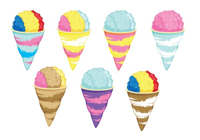 700x490 Snow Cone Cup Vectors