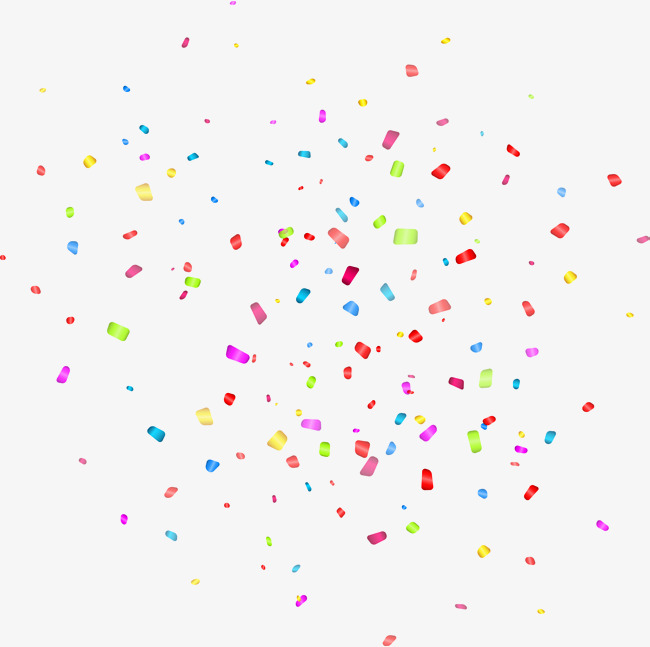 650x647 Exquisite Color Confetti Vector, Color Paper Scraps, Scraps Of