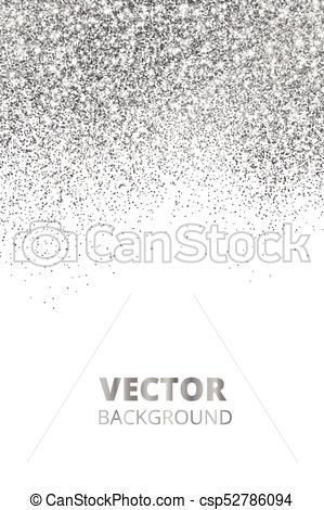 299x470 Falling Glitter Confetti. Vector Silver Dust, Explosion Isolated