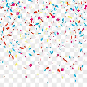 300x300 Stock Illustration Confetti Vector Background Over Transparent