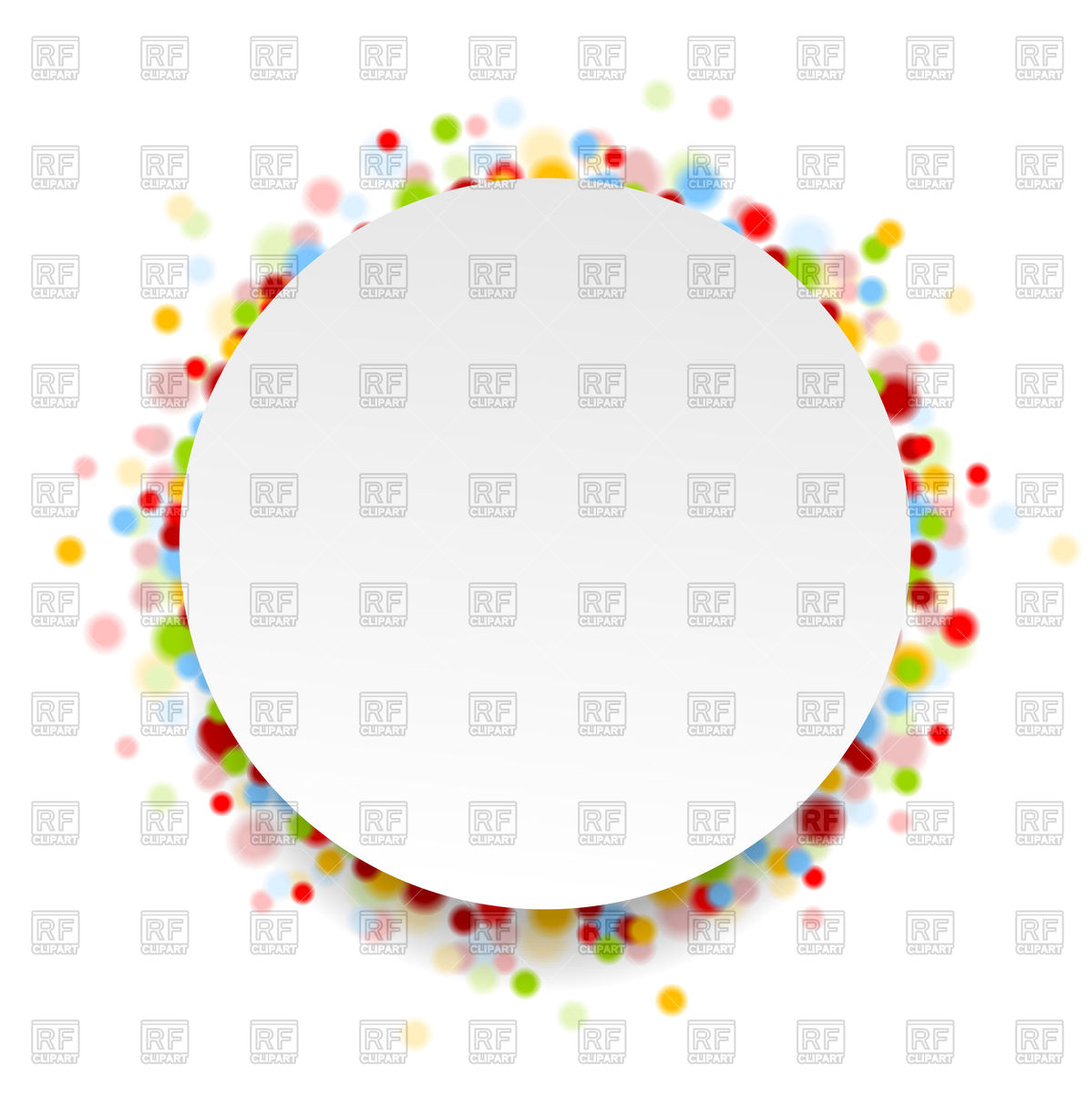 1194x1200 Circle With Shiny Light Confetti Vector Image Vector Artwork Of