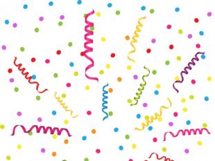 310x233 Carnival Party Poster With Confetti Vector 02 Free Vectors Ui