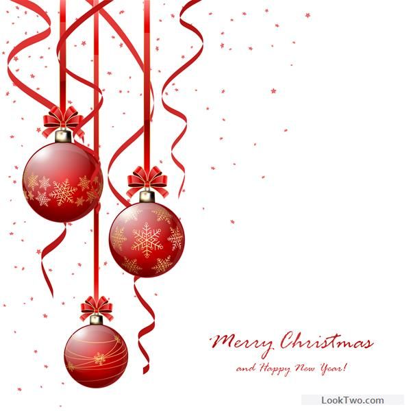 600x600 Red Christmas Balls With Confetti Vector Free Vector Download