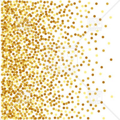 400x400 Abstract Golden Confetti Background Vector Image Vector Artwork