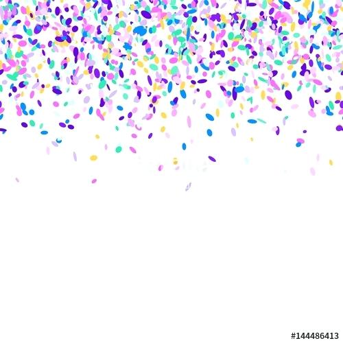 500x500 Sprinkles Falling And Abstract Background With Colorful Confetti