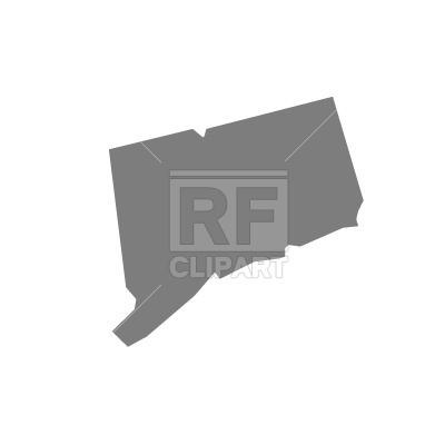 400x400 Connecticut Map Silhouette Free Vector Image Vector Artwork Of