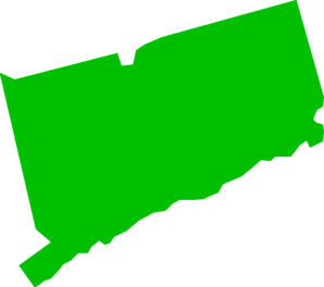298x264 Green Connecticut State Clip Art