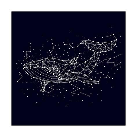 473x473 Whale, Constellation , Vector Graphics Posters By Chikovnaya