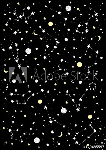 354x500 Constellation Vector,zodiac Signs