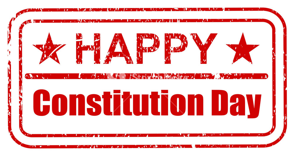 1000x530 Stamp Constitution Day Vector Illustration Royalty Free Stock
