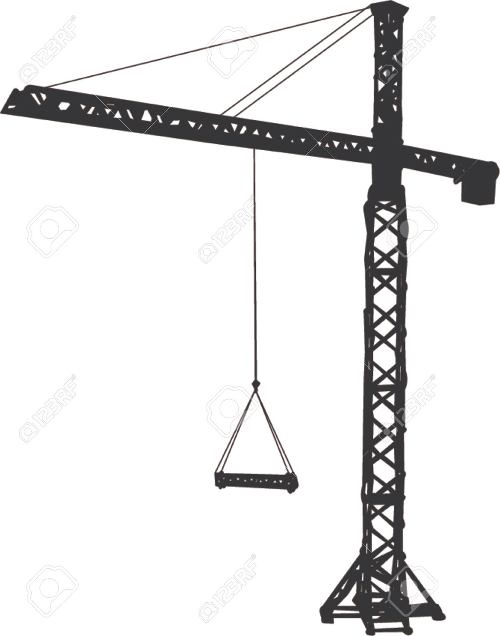 1022x1300 Tower Crane Clipart