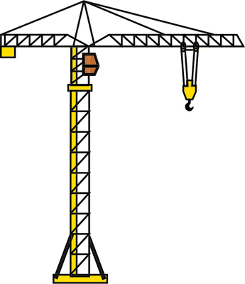 345x400 Collection Of Free Crane Vector Simple. Download On Ubisafe