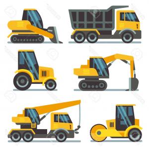 300x300 Photostock Vector Construction Machines Heavy Equipment