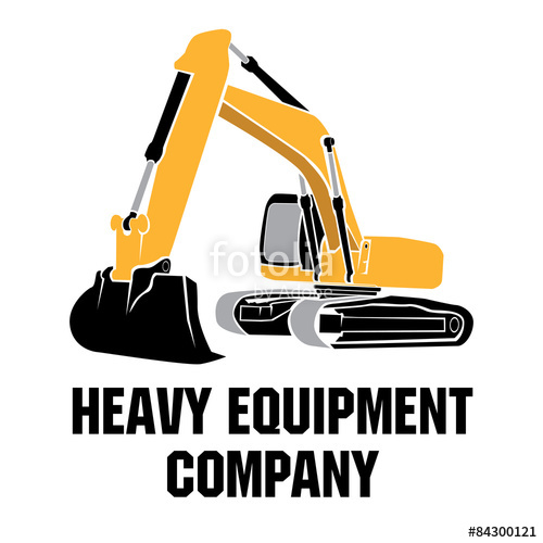 500x500 Heavy Equipment Logo Icon Vector Stock Image And Royalty Free