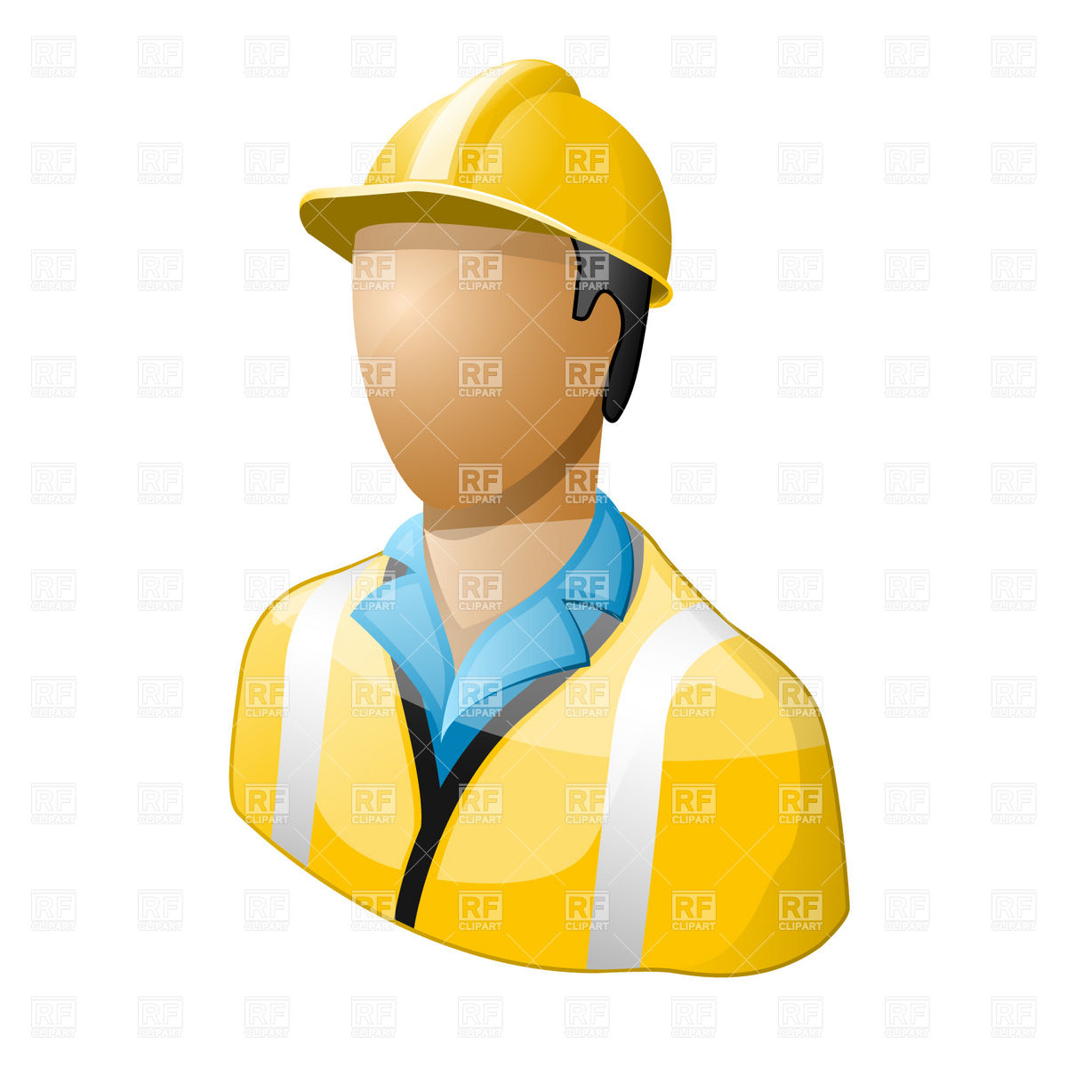 1200x1200 Icon Of Worker In Hard Hat Vector Image Vector Artwork Of People