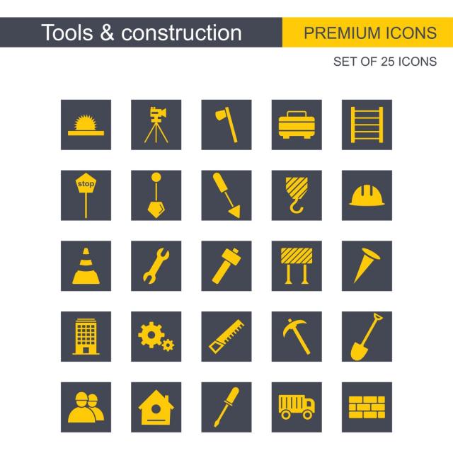 640x640 Tools And Constructions Icons Set, Construction, Icon, Icons Png