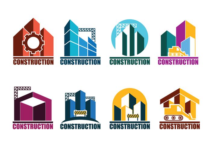 700x490 Construction Logos Vector Set